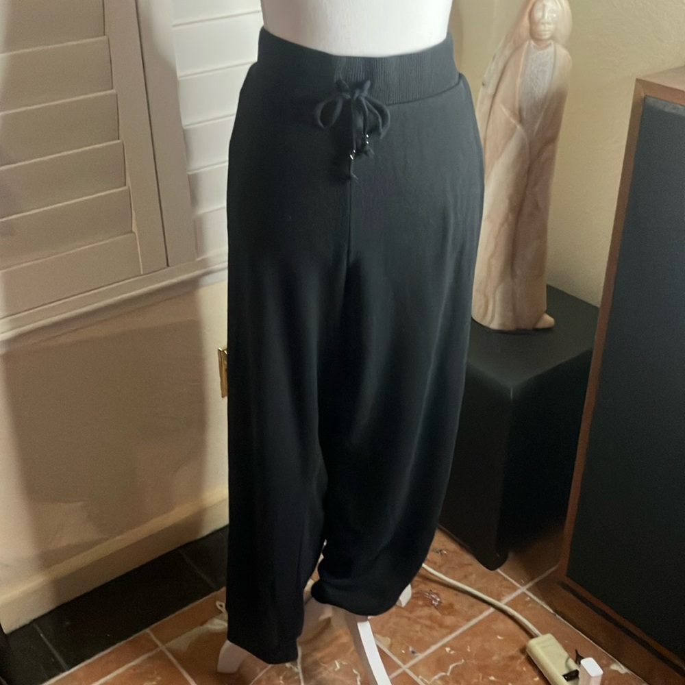 🖤💎Victoria’s Secret Black Wide Leg Wide Elastic Waistband Lounge Pants Size XXL